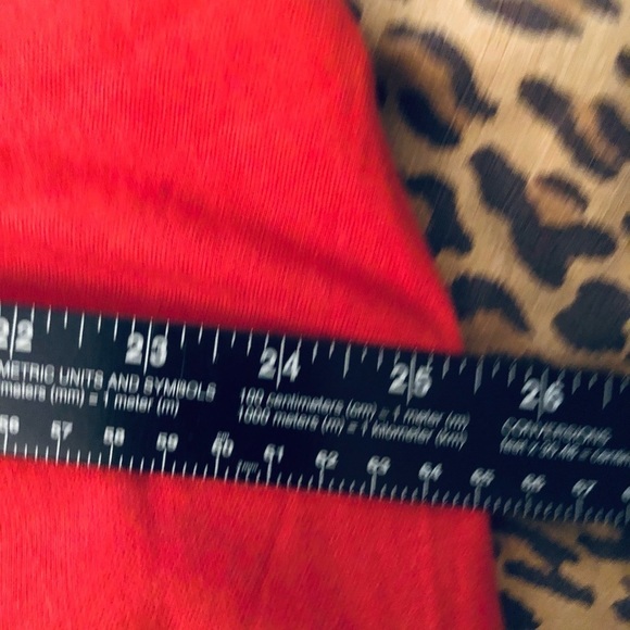 CALI 1850 large red linen look wide slit leg pant wrap effect NWOT - Picture 12 of 16